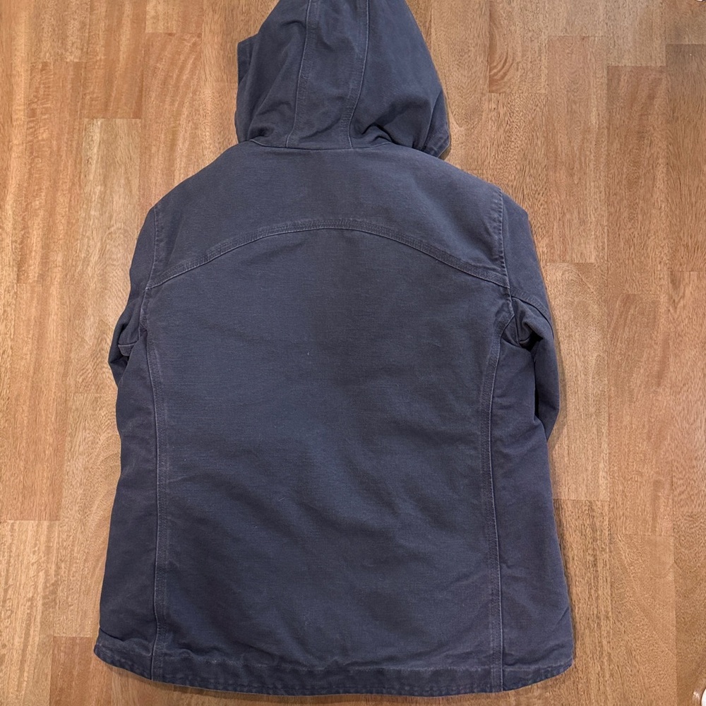 Carhartt Charcoal Hooded Sherpa-Lined Work Jacket - Picture 6 of 6